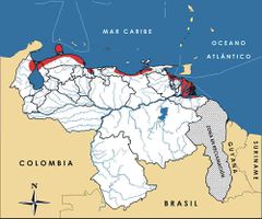 Mapa de distribución de Cardisoma guanhumi