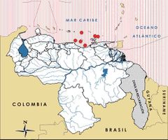 Mapa de distribución de Megaptera novaeangliae
