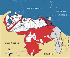 Mapa de distribución de Panthera onca