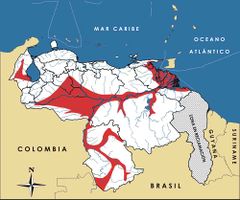 Mapa de distribución de Pteronura brasiliensis