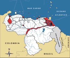 Mapa de distribución de Trichechus manatus