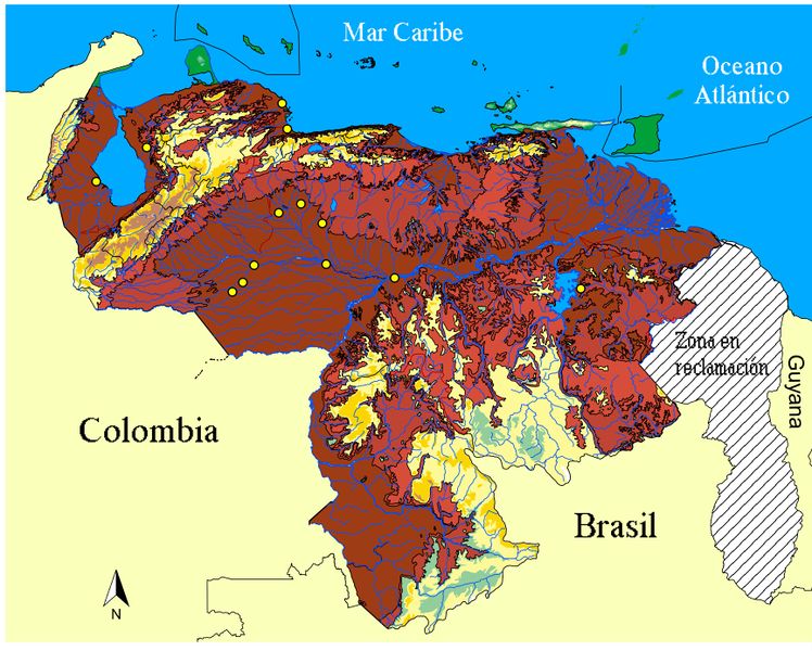 Archivo:Caiman crocodilus mapa 01.jpeg